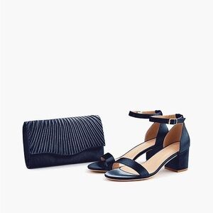 Elegant Black Heels and Clutch Set